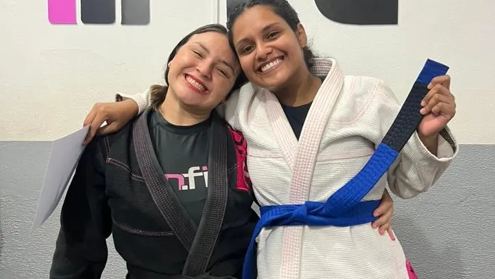Graduacao de alunos de Jiu-Jitsu